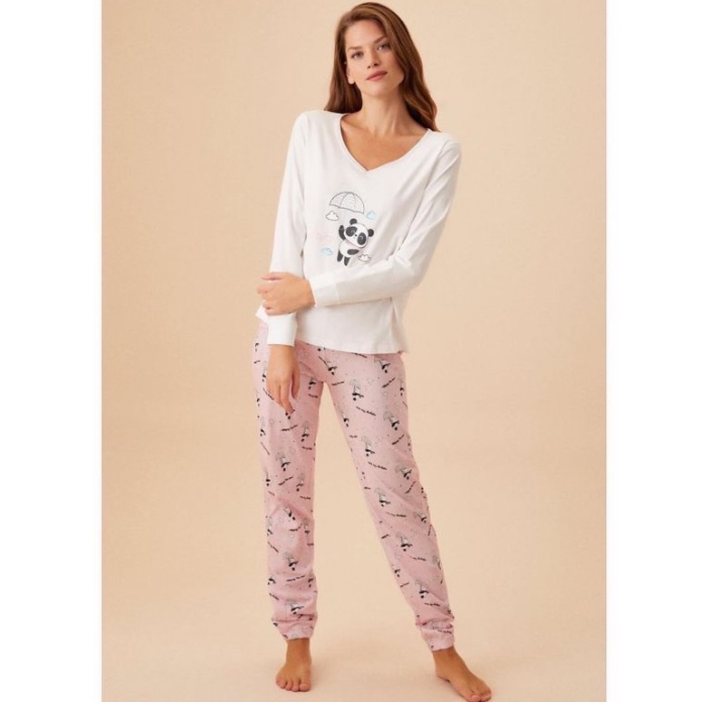 2 Piece Panda PJ Set
